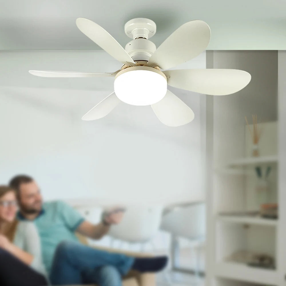 Ventoinha de teto com luz LED - LUMIFAN -